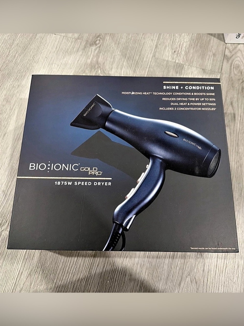 BIO IONIC GoldPro Professional Speed Hair Dryer 1875W Gold Pro Z-GPRDRYER **NEW